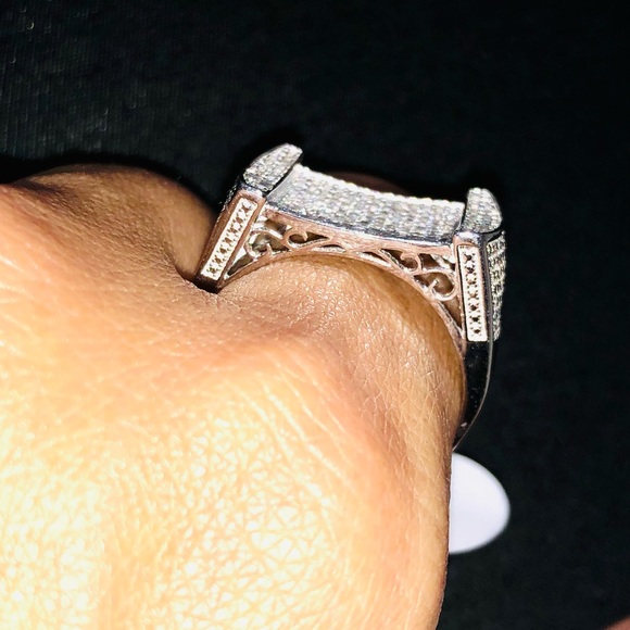 Authentic Genuine Natural Real Diamond Men Custom made ring .75ct Best Gift SALE - Picture 4 of 5